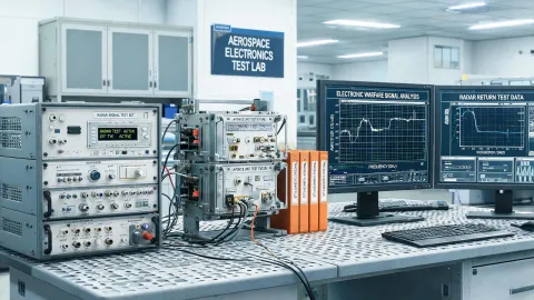 Defense aerospace avionics production test bench