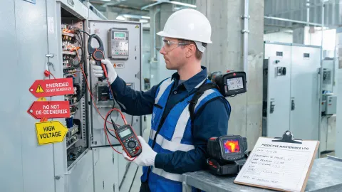 Industrial maintenance thermal imaging program